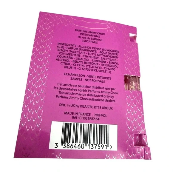 Jimmy Choo Rose‎ Passion Eau de Parfum mini Spray Fragrance, 2ml, Brand New! - Picture 5 of 5